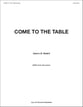 Come to the Table SAB choral sheet music cover